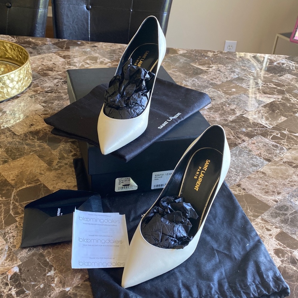 Saint Laurent pearl shoes